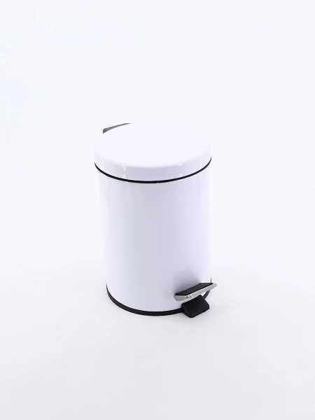PAPELERA CON PEDAL BLANCO
