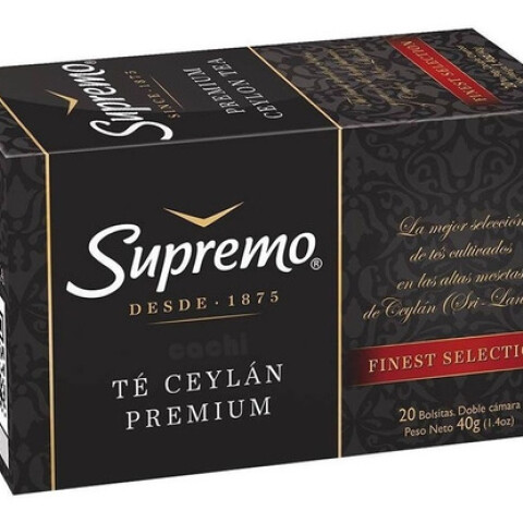 Té Ceylán Premium Supremo 20 Unidades Supremo Premium Ceylon X 20