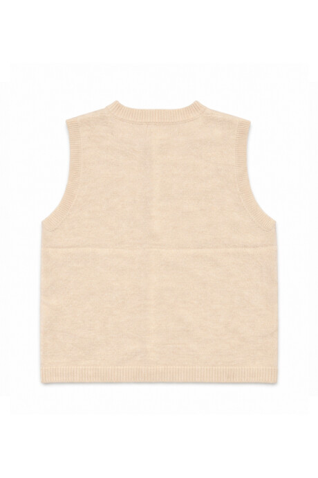 Chaleco Escila Bordado Crudo