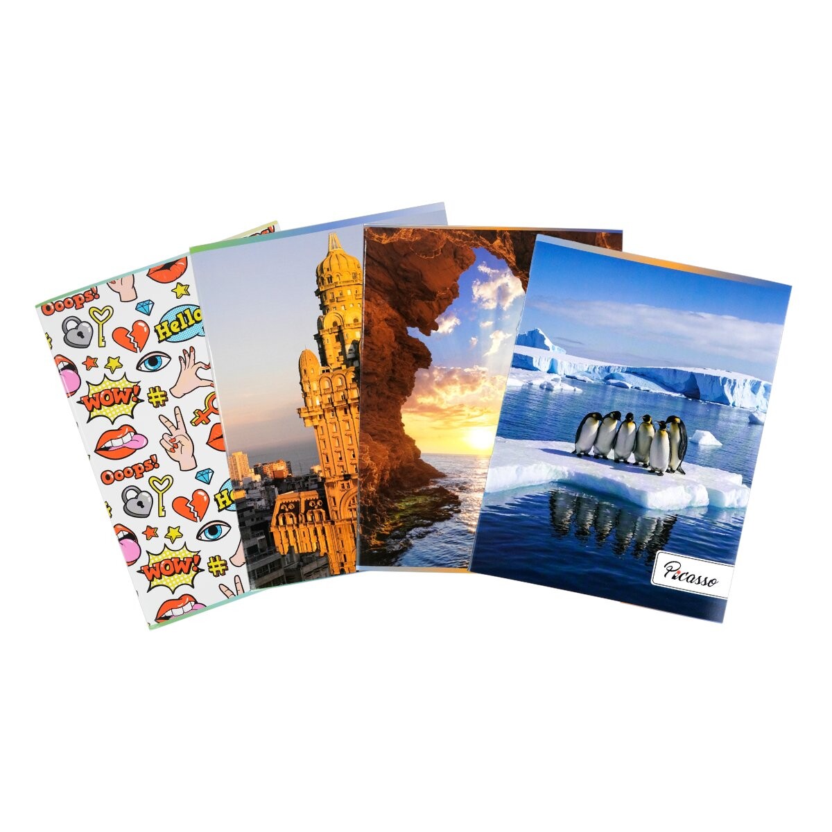 Cuadernola Picasso flexible engrampada 70 hojas 