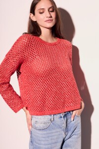 Sweater Lurex Rojo