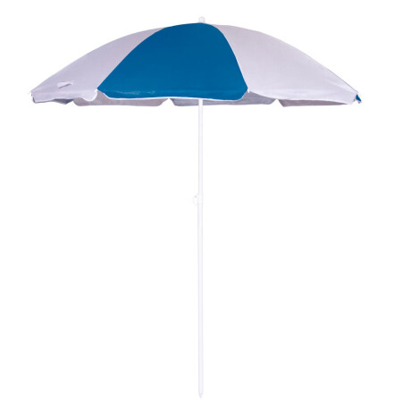 Sombrilla Playa 1,80m FPS 70 Articulable MOR Con Funda Acero Blanco/azul