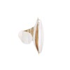 Anillo Hoja-Plata 925 Ajustable-Piedra Nacar-AN3394 conpiedra