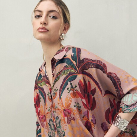 CAMISA ANTOLOGIA Lila Grisáceo