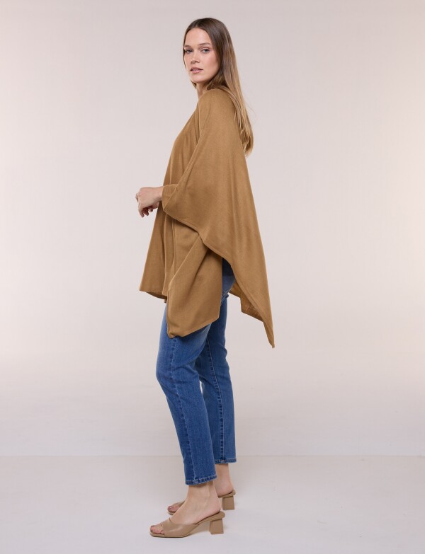 Poncho Solid TOSTADO