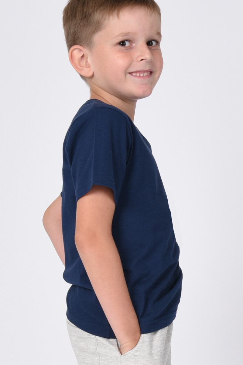Remera- talle 10 al 18 Azul