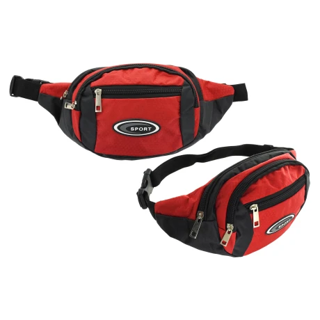RIÑONERA LONA C/4 CIERRES SPORT 31.5X12X10.5CM 23519 RIÑONERA LONA C/4 CIERRES SPORT 31.5X12X10.5CM 23519