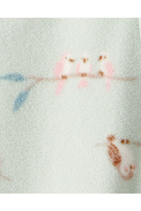 Pijama una pieza de micropolar, con pie, diseño búhos Sin color