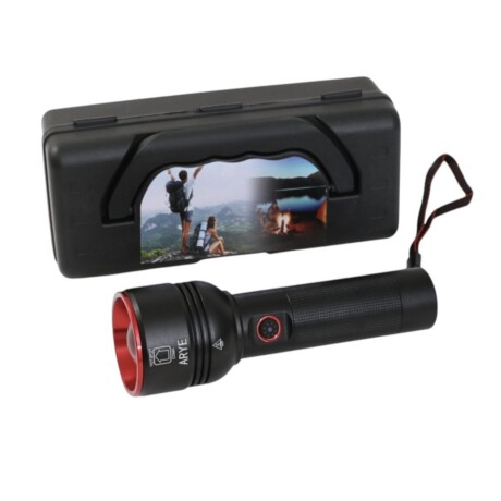 Linterna Foco Zoom Arye Recarg Bat 26650 + Touch Linterna Foco Zoom Arye Recarg Bat 26650 + Touch