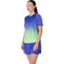 Polo Running Road Fade SS Top Mujer Cobalt Burst/illuminate Green