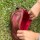 Necessaire de Cuero Caramel Red Zip