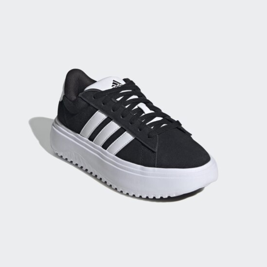 Championes Adidas Grand Court Platforma Negro