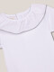 Body Manga Corta Detalle Verde Blanco