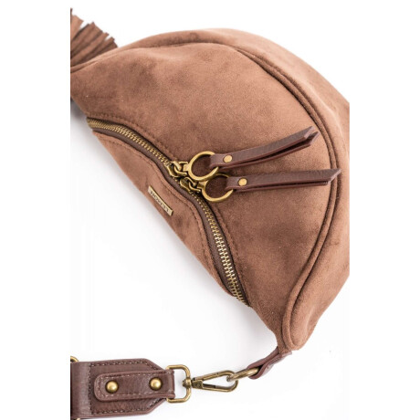 Cartera Gamuza Vegana Chocolate