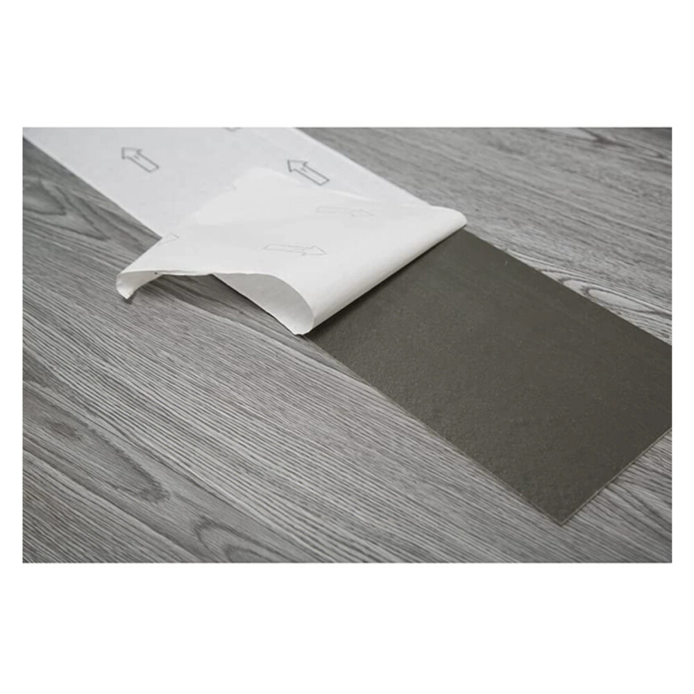 Vinílico autoadhesivo piso PVC 1m2 = 7 placas Gris
