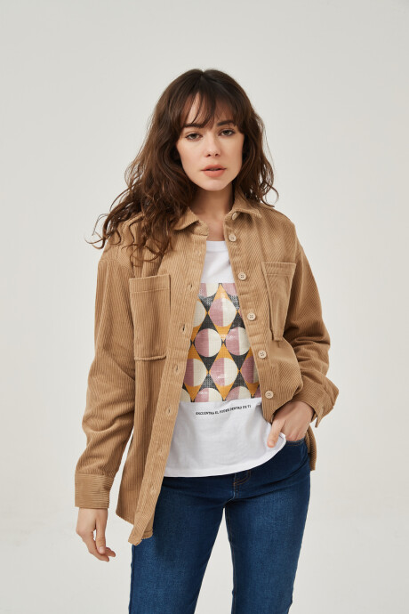 Sobrecamisa Western Beige