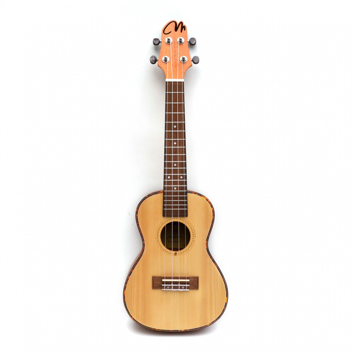 Ukelele Soprano Magma Abeto C/cenefa Boca Grabada Mks45 