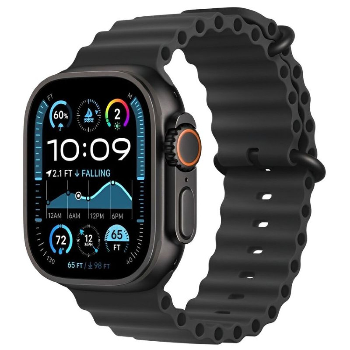 Apple Watch Ultra 2 49mm Natural Ti Black Ocean Band MX4D3LW/A 