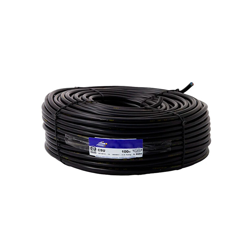 CABLE UNIFILAR BAJO GOMA CSU 2X2MM <br /> DIORS (ROLLO 100M) Cable Bajo Goma CSU 2x2 mm