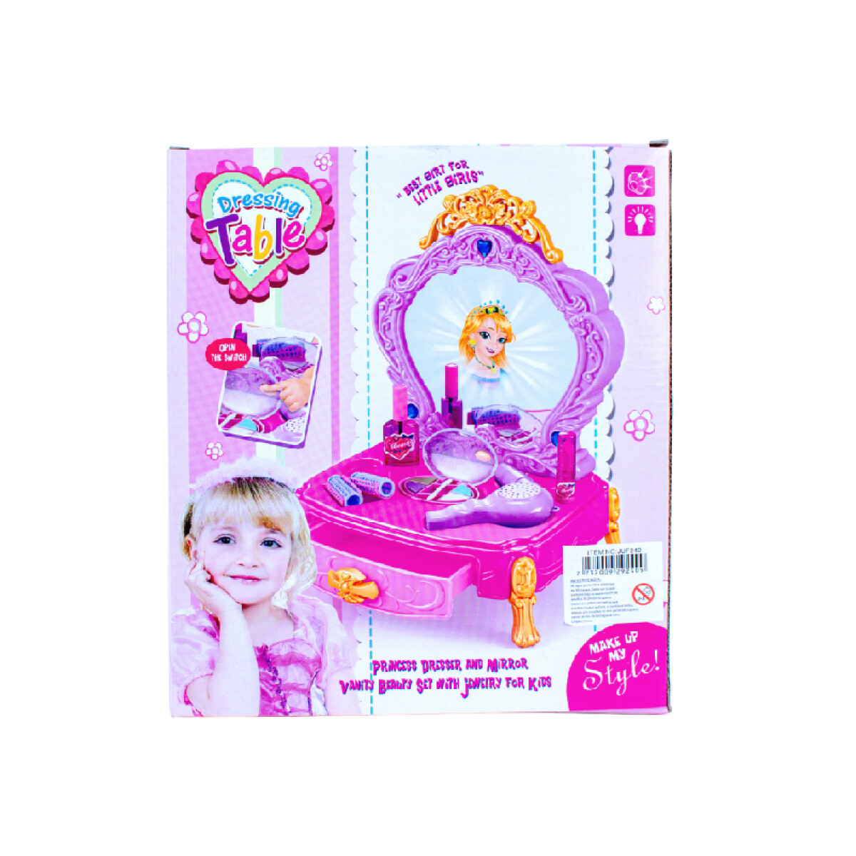 OUTLET Set de Belleza c/ aparador luz sonido 25*10*28cm - Outlet Set De Belleza C/ Aparador Luz Sonido 25*10*28cm 