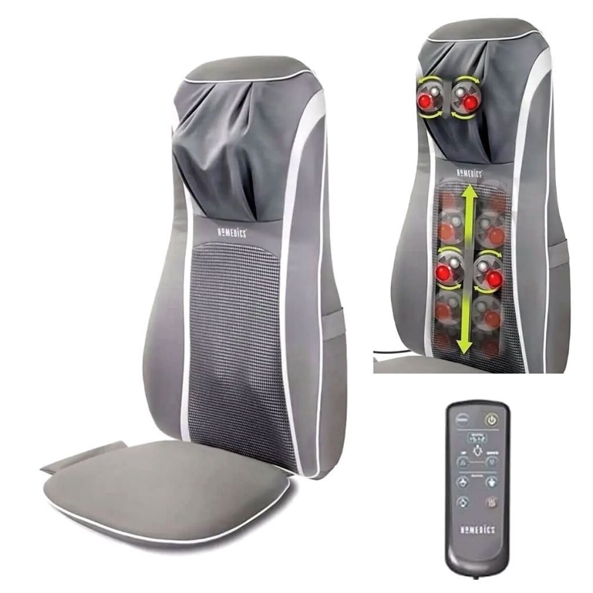 MASAJEADOR ESPALDA CON CALOR SHIATSU SENSATOUCH 