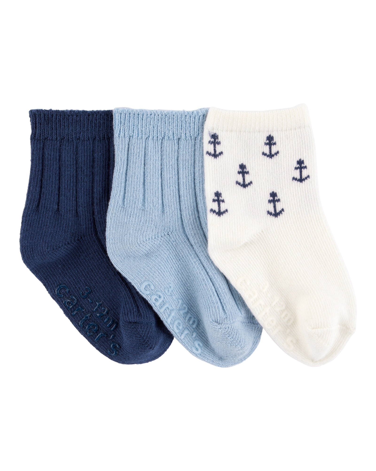 Pack tres pares de medias de algodón Sin color