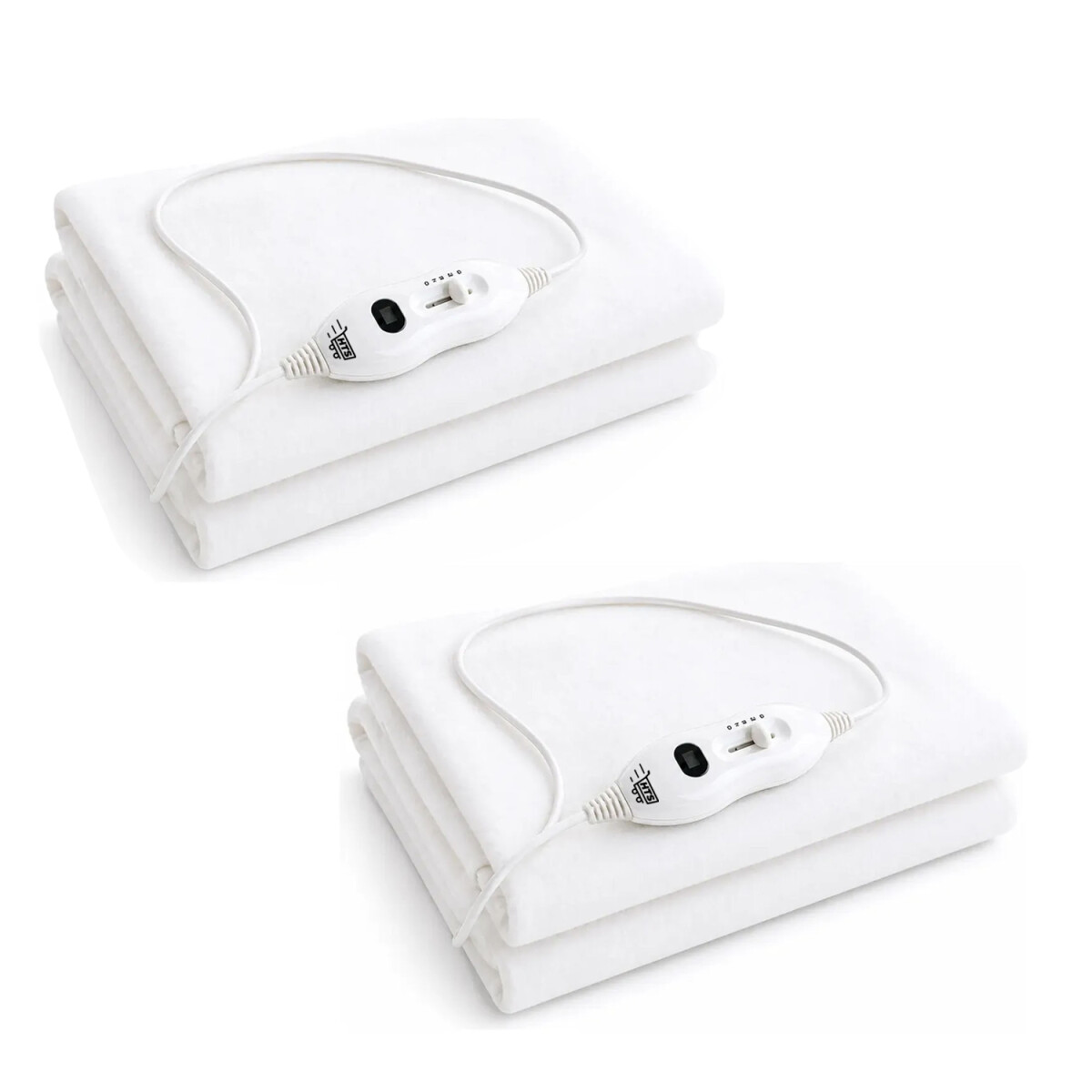 Set X2 Calienta Cama 1 Plaza Bajo Consumo 3 Intensidades Hts - Blanco 