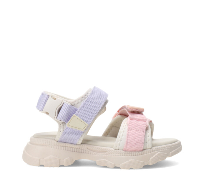 Sandalia VOKA con cintas Beige
