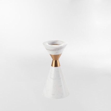 PORTA VELA GOLD Blanco - Small