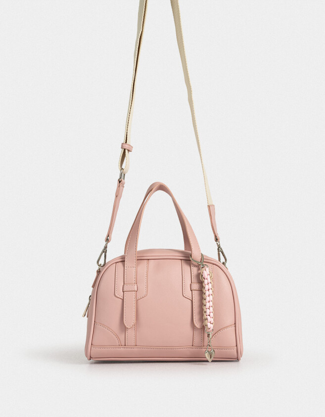 Bowling Cartera Bowling Con Charm - Rosa Viejo