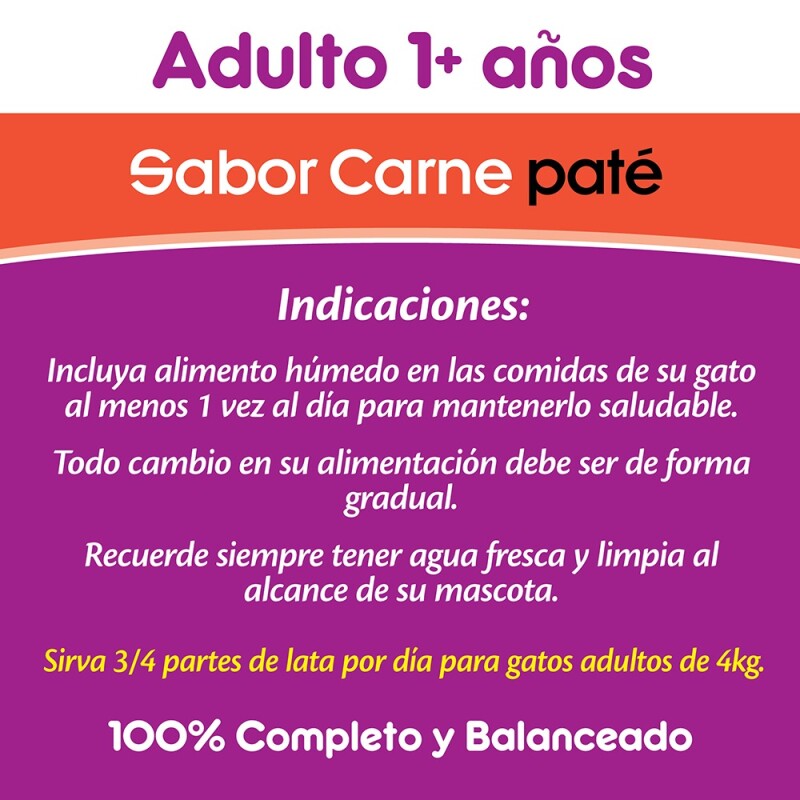WHISKAS PATE LATA ALIMENTO HUMEDO CARNE 340 GRAMOS