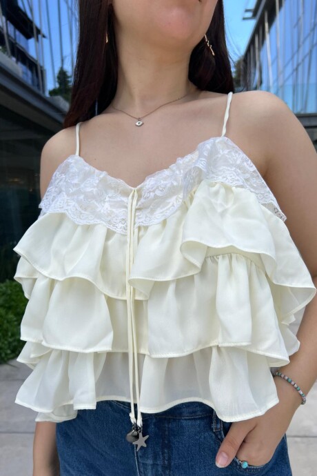 Blusa Aitana Amarillo manteca