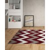 Alfombra rectangular Renaissance Smarth 1.50x2.00mts Rojo Zigzag