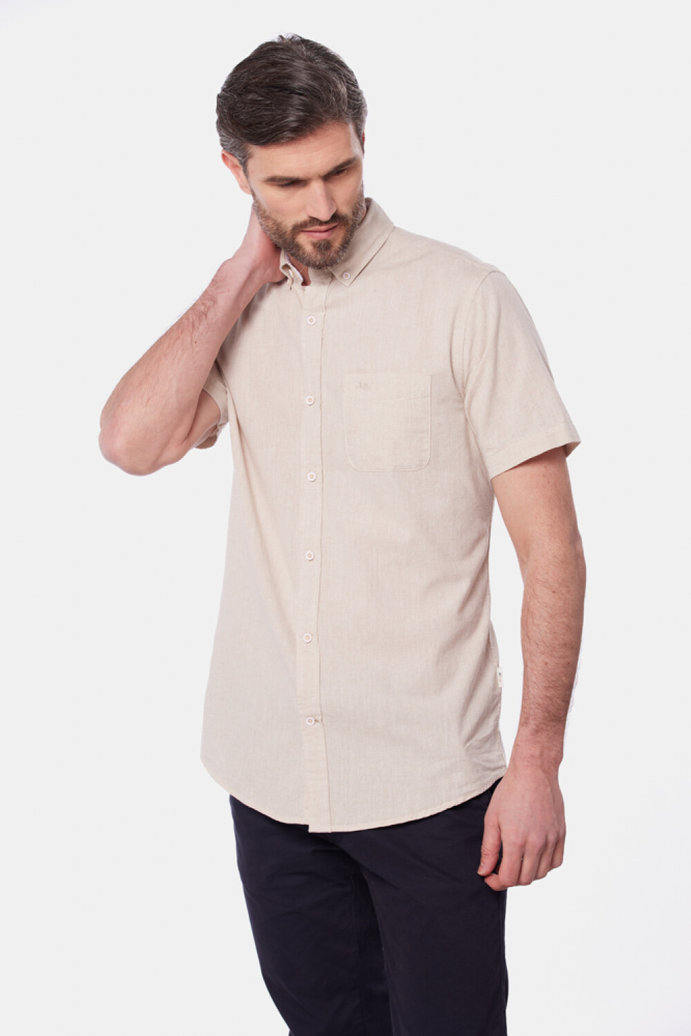 CAMISA DE LINO Beige