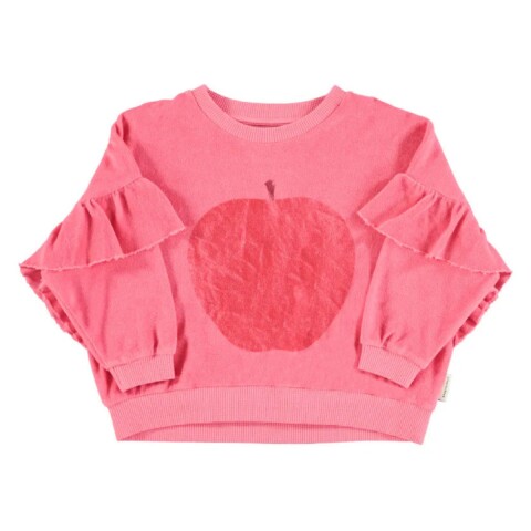 Buzo fucsia con volados Manzana 12 meses Piupiuchick Buzo Fucsia Con Volados Manzana 12 Meses Piupiuchick