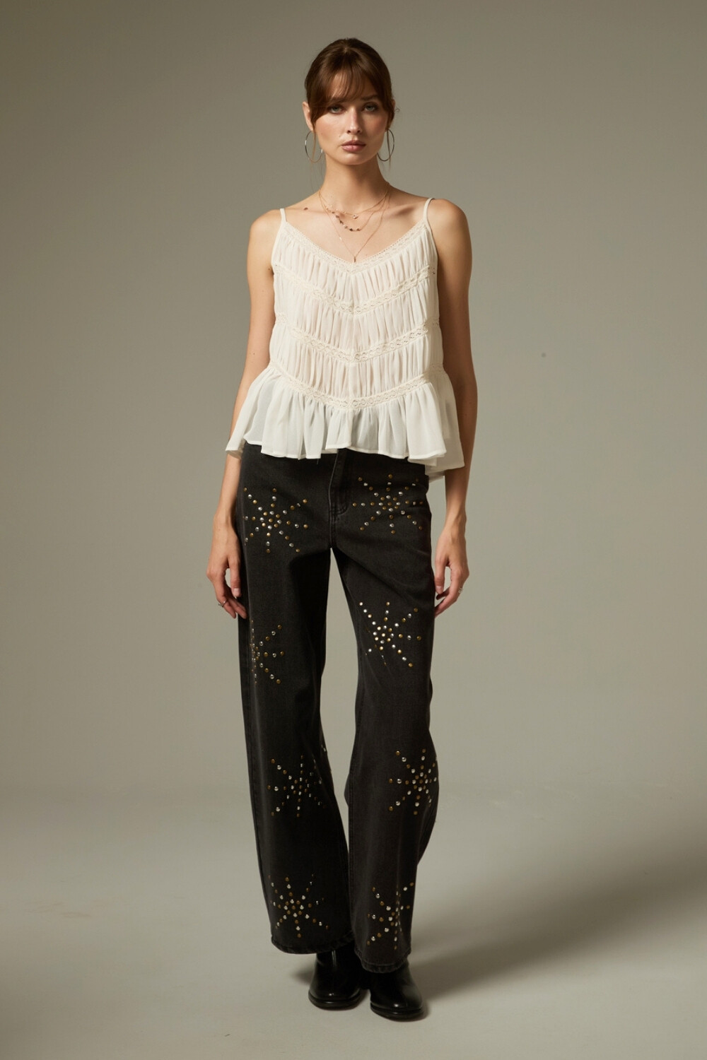 Musculosa Jata Marfil / Off White