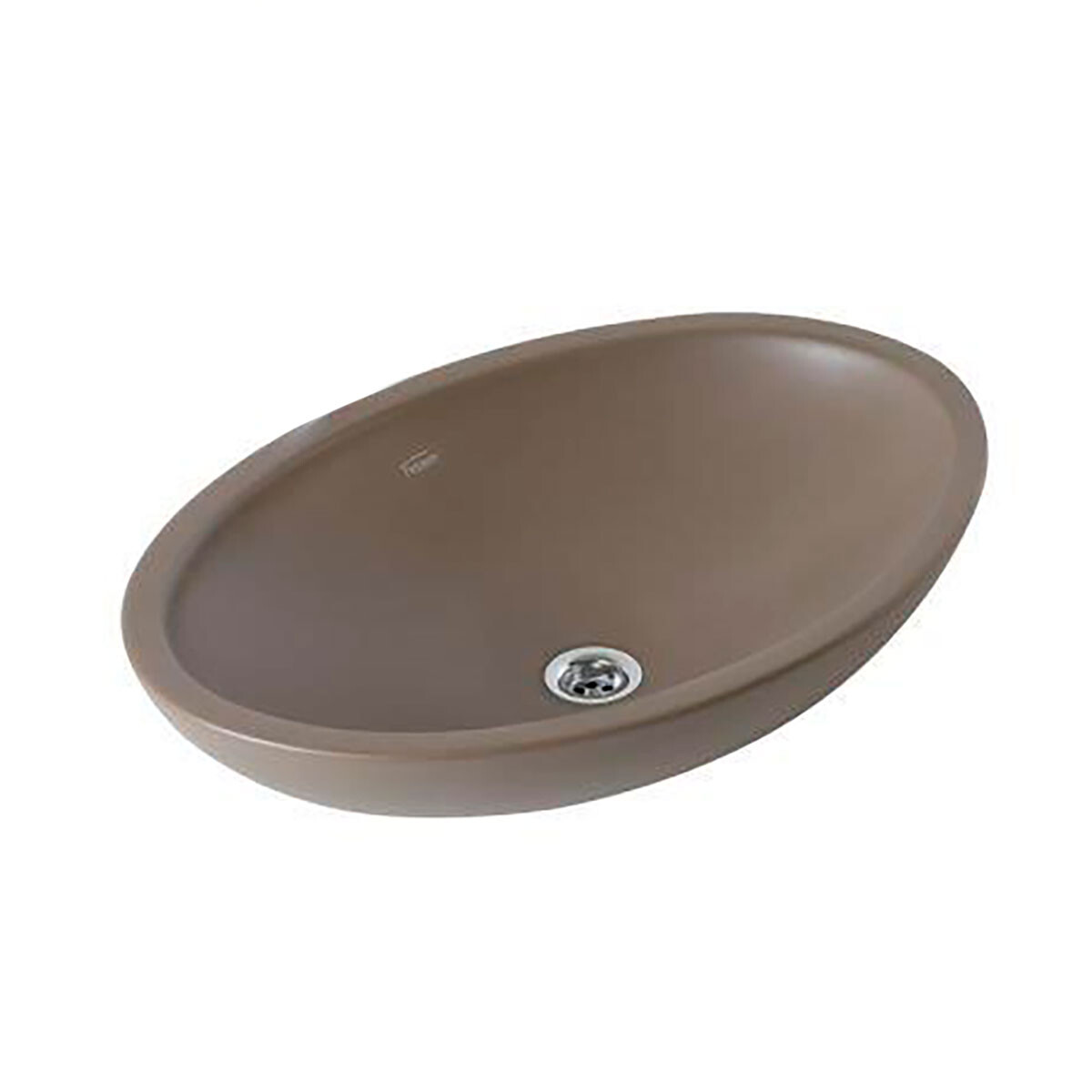 Bacha Oval 50X35.5X10.3 De Apoyo Gamas De Marron 