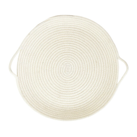 Bandeja de algodon trenzado con asas Bandeja de algodon trenzado con asas