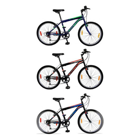 Bicicleta Baccio Alpina Man Montaña rodado 24 con 21 cambios Negro/Rojo