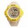 Reloj Deportivo de Pulsera Waterproof Pantalla Luz Unisex Amarillo/blanco