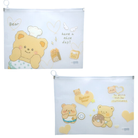 Carpeta sobre transparente de PVC con cierre Carpeta Sobre Transparente De Pvc Con Cierre