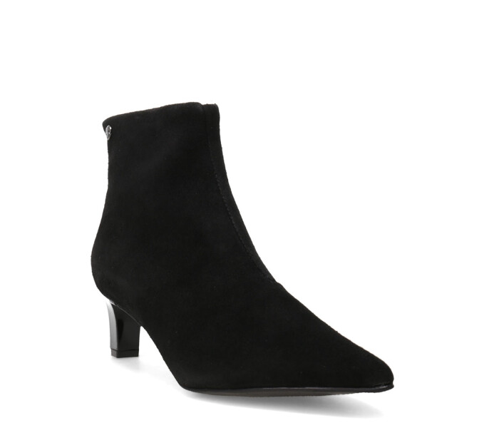 Botas de Mujer Bottero Caña Baja Y Taco Fino Negro