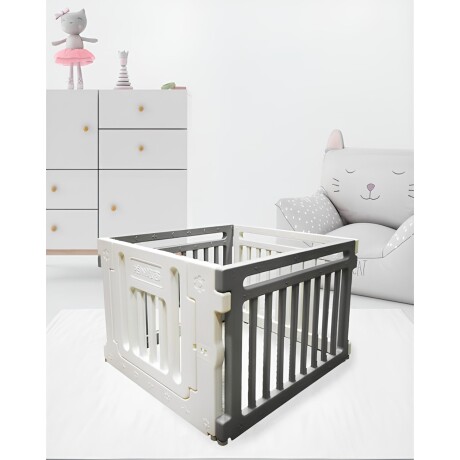 Corral para bebes con 4 Paneles Lumax Unisex verde-rosado