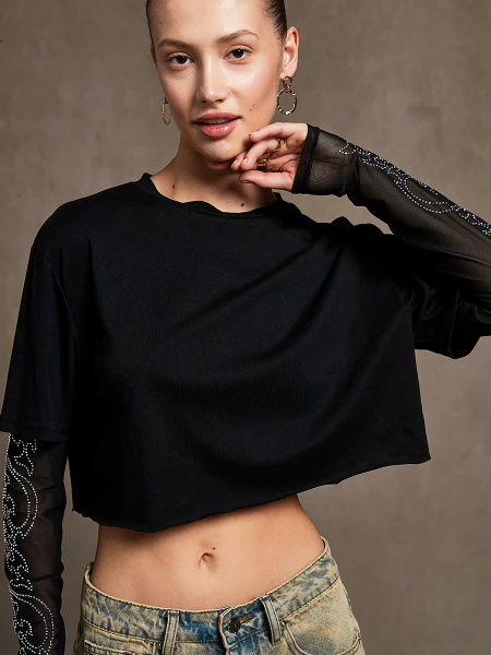 REMERA TEXAS NEGRO