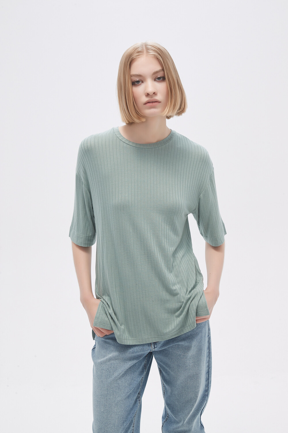 Remera Javid Verde Azulado