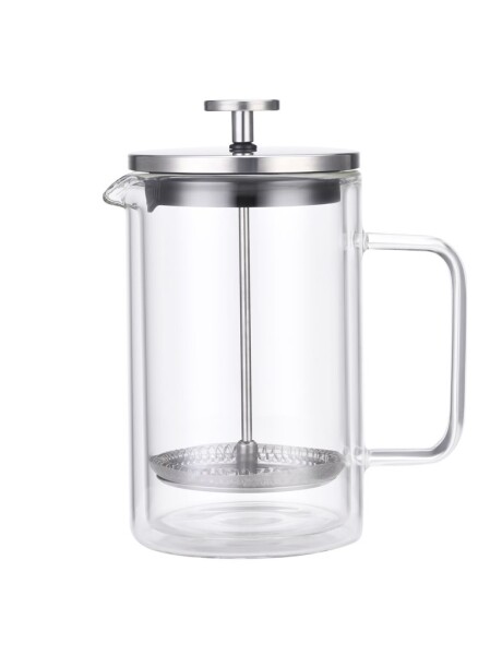 CAFETERA/TETERA FRENCH DOBLE PARED 350ML EN VIDRIO Y AC.INOX SALERNO CAFETERA/TETERA FRENCH DOBLE PARED 350ML EN VIDRIO Y AC.INOX SALERNO