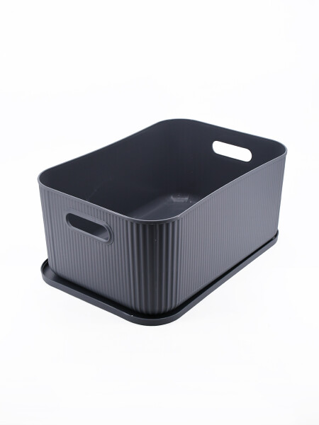 CAJA ORGANIZADORA CON TAPA GRIS