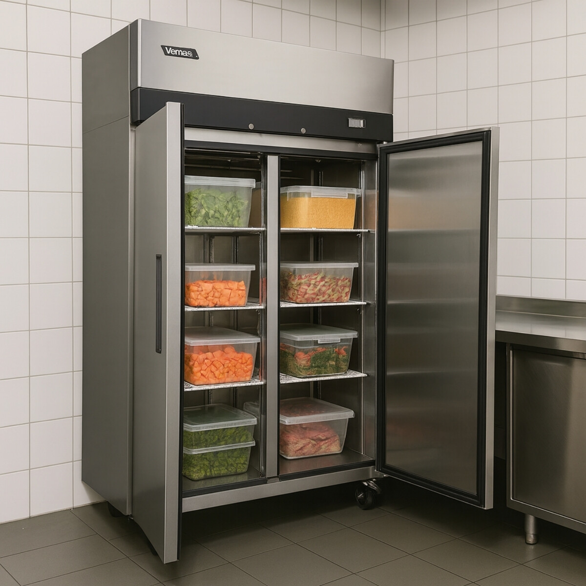 Freezer Vertical Industrial 900 Litros 2 Puertas 