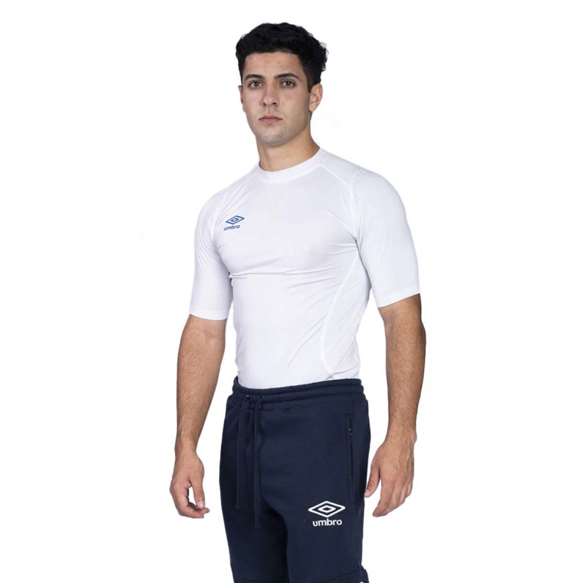 Remera Térmica para Hombre de Manga Corta Umbro - Blanco 