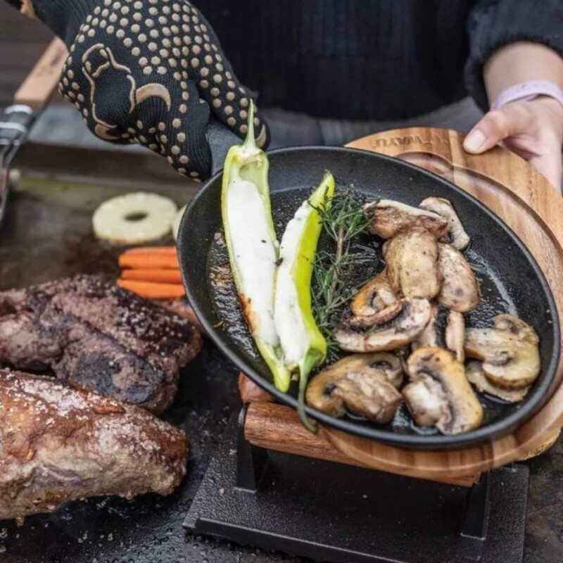 Sartén Ovalado Wayu Hierro Fundido Con Base Parrilla Cocina Sartén Ovalado Wayu Hierro Fundido Con Base Parrilla Cocina